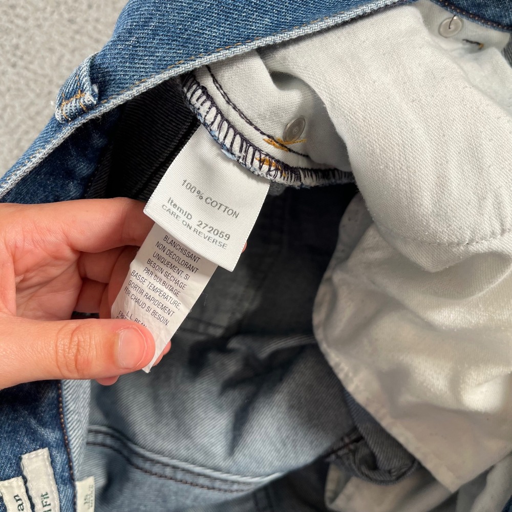 LL Bean Original Fit Jeans Womens 16 MT Blue Denim Straight Leg 100% Cotton - Picture 8 of 13